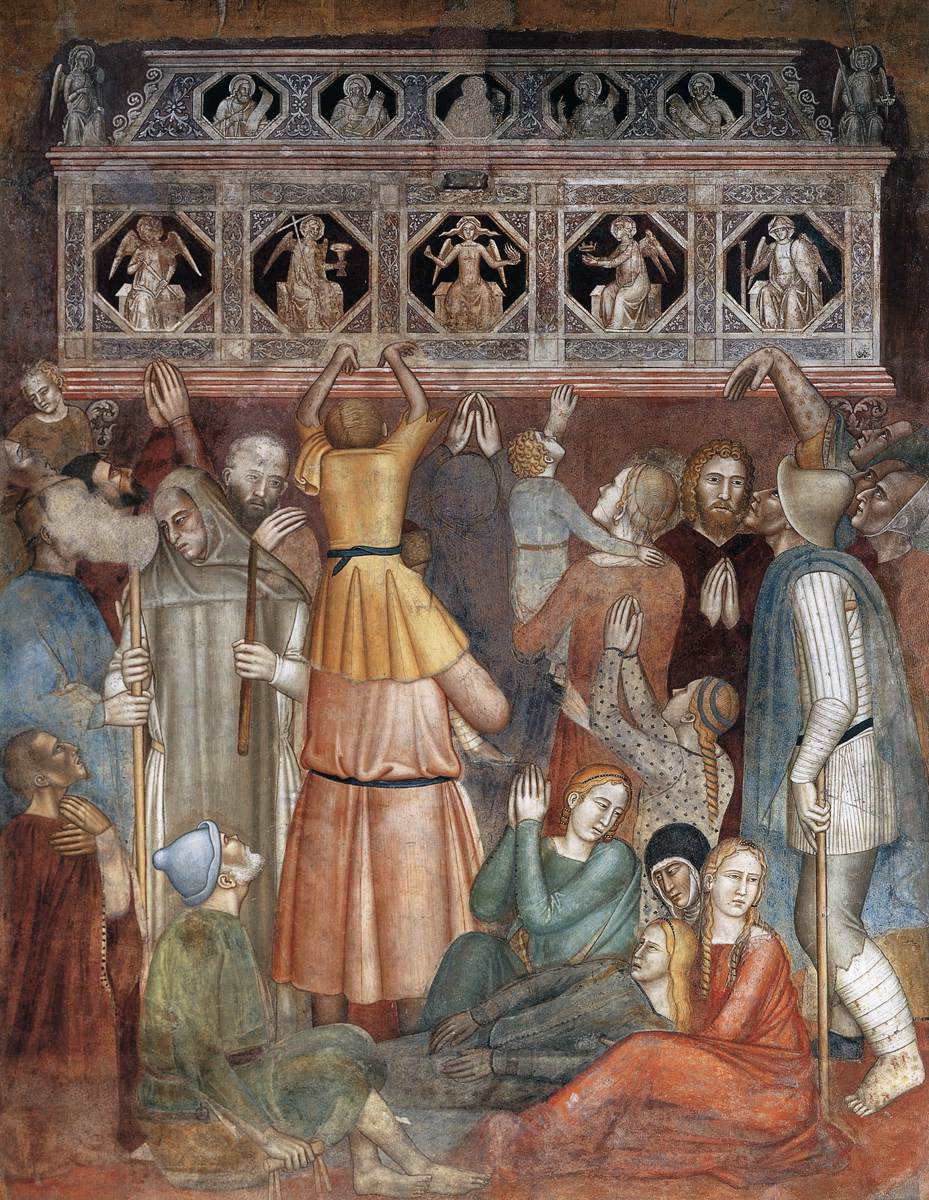 Scenes from the Life of St Peter Martyr (south wall, detail)