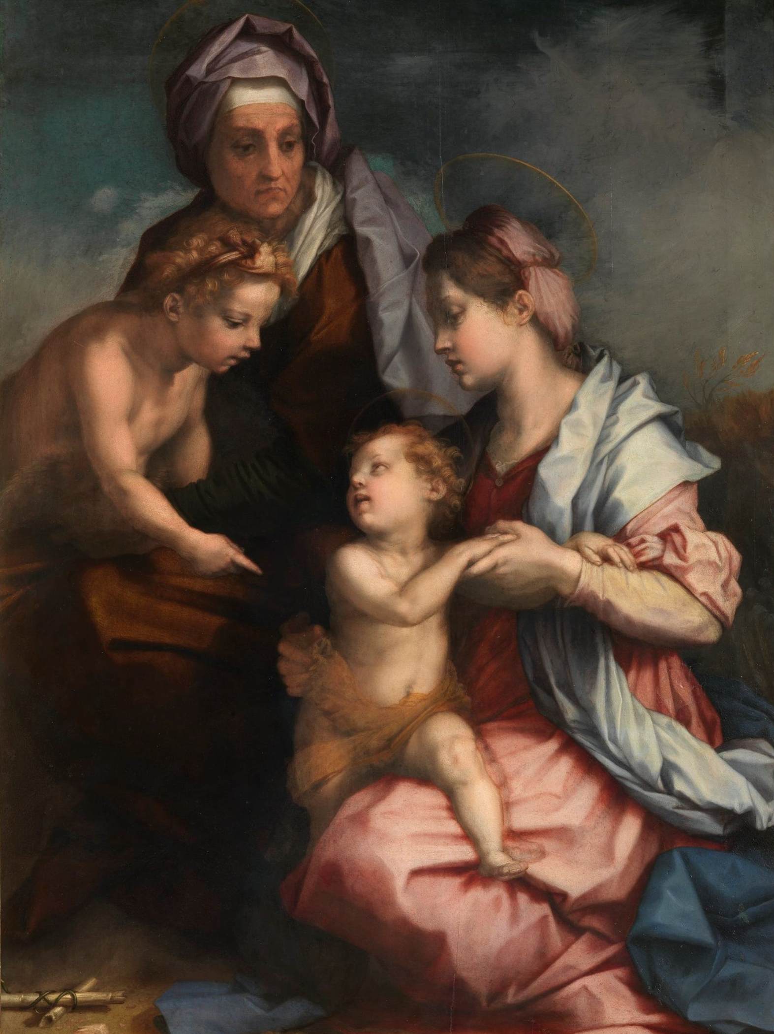 Virgin and Child, St Elizabeth and the Infant St John the Baptist