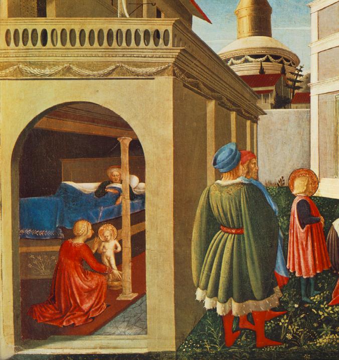 Story of St Nicholas: Birth of St Nicholas (detail)