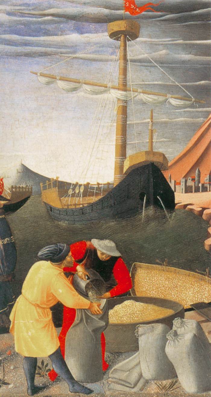The Story of St Nicholas: St Nicholas saves the ship (detail)