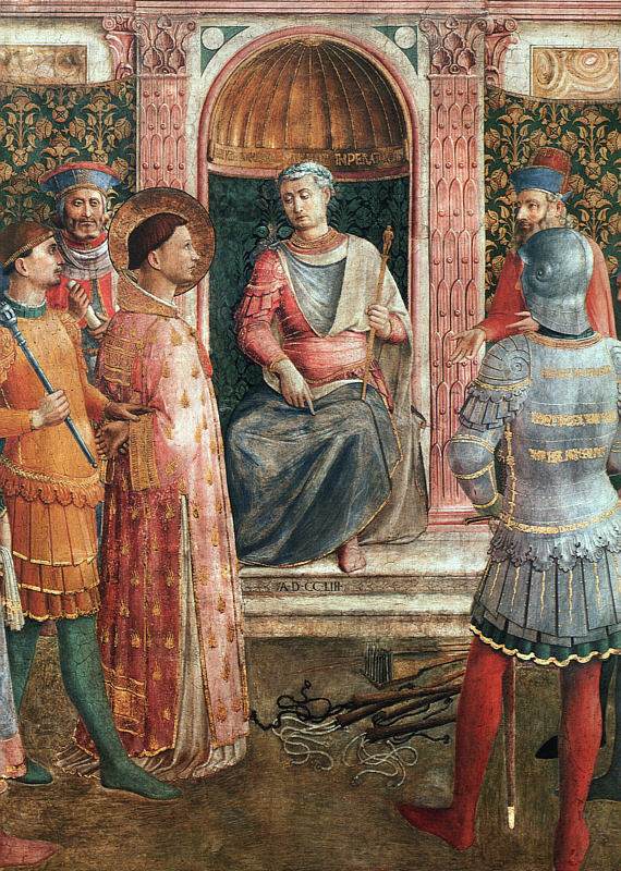 St Lawrence on Trial (detail)