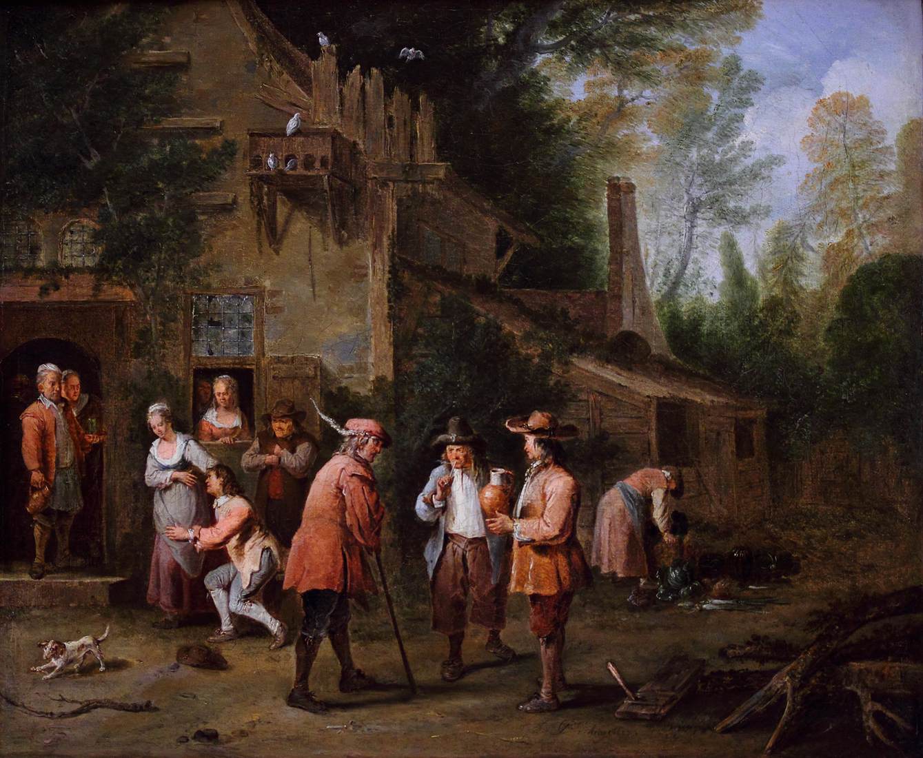 Scene in a Court of Inn