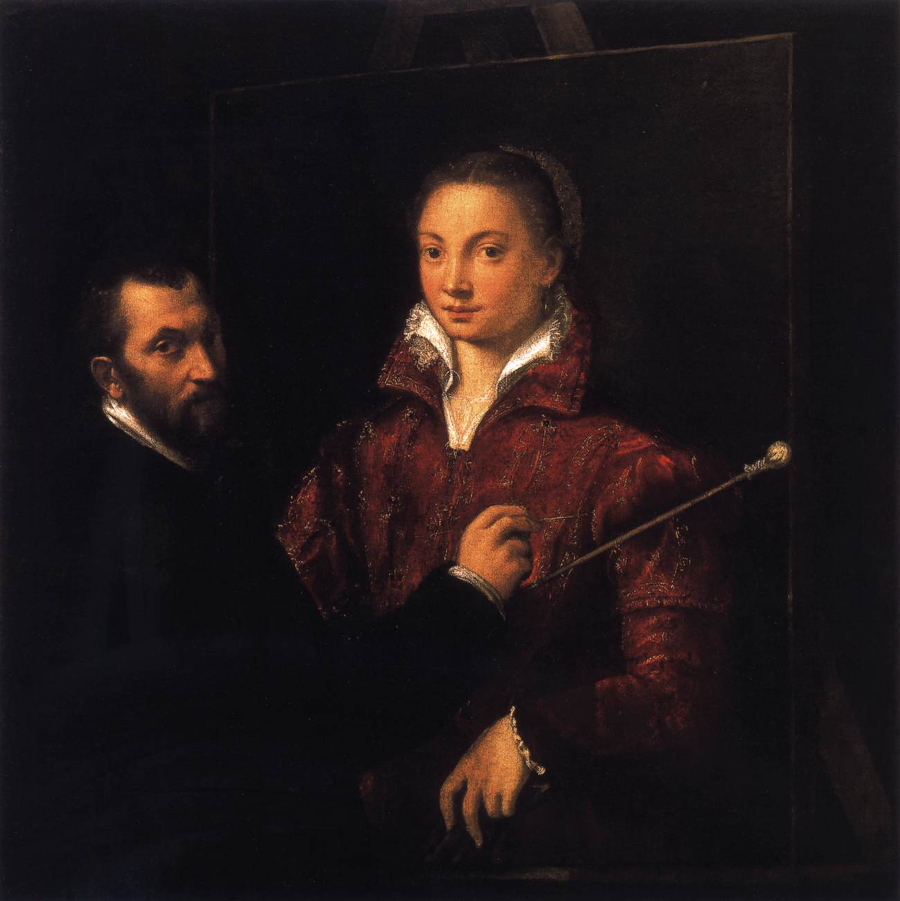 Bernardino Campi Painting Sofonisba Anguissola