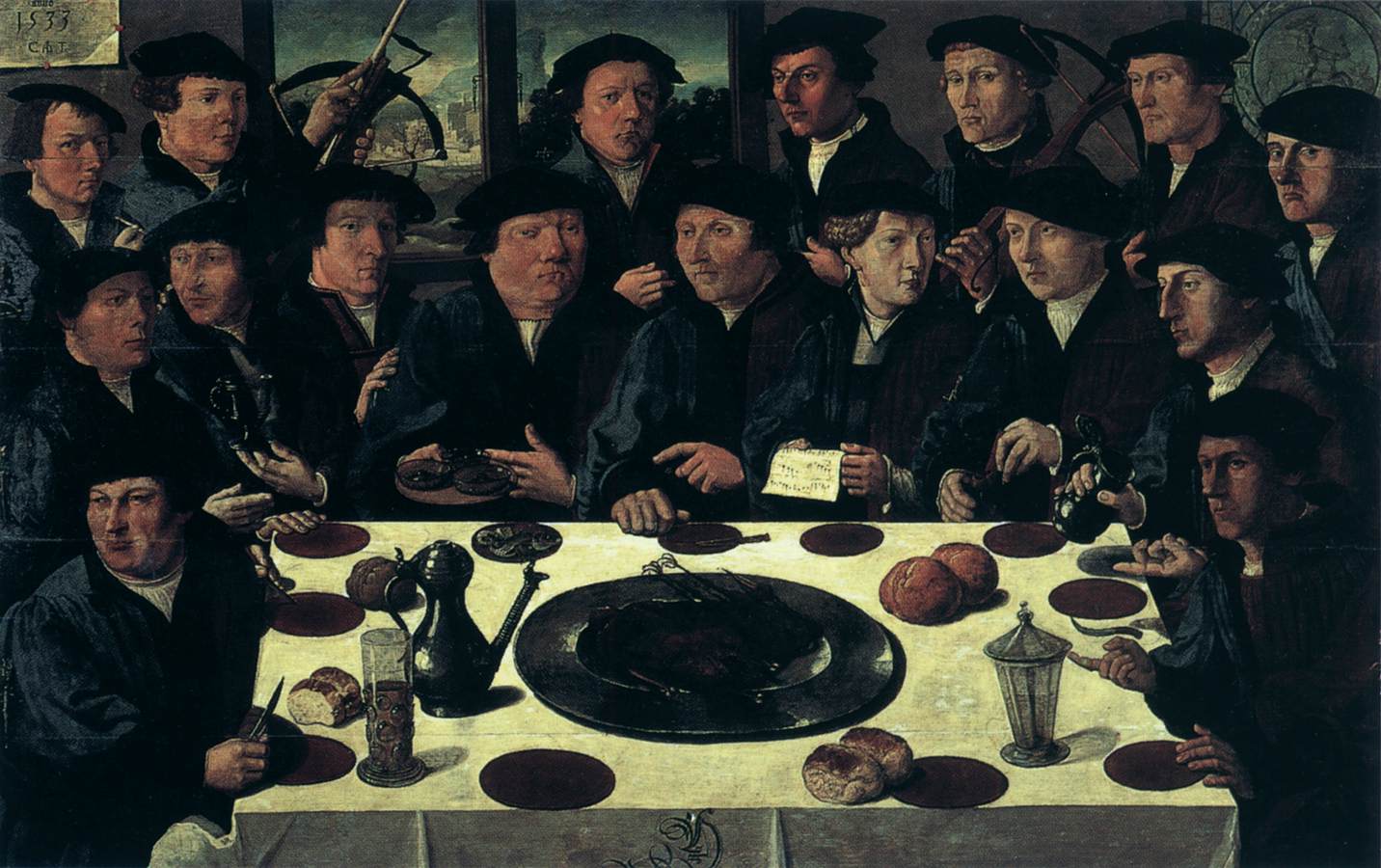 Banquet of Members of Amsterdam's Crossbow Civic Guard