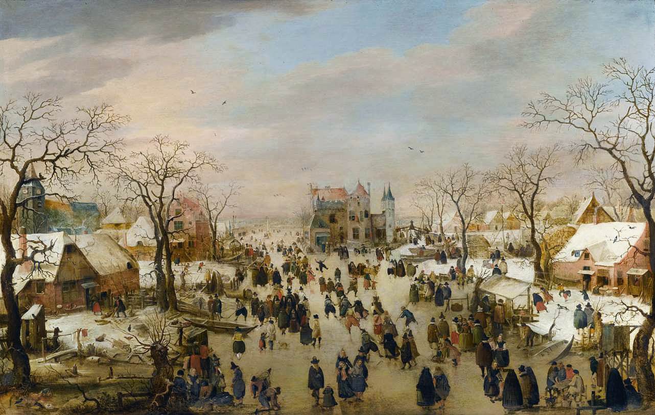 A Panoramic Winter Landscape