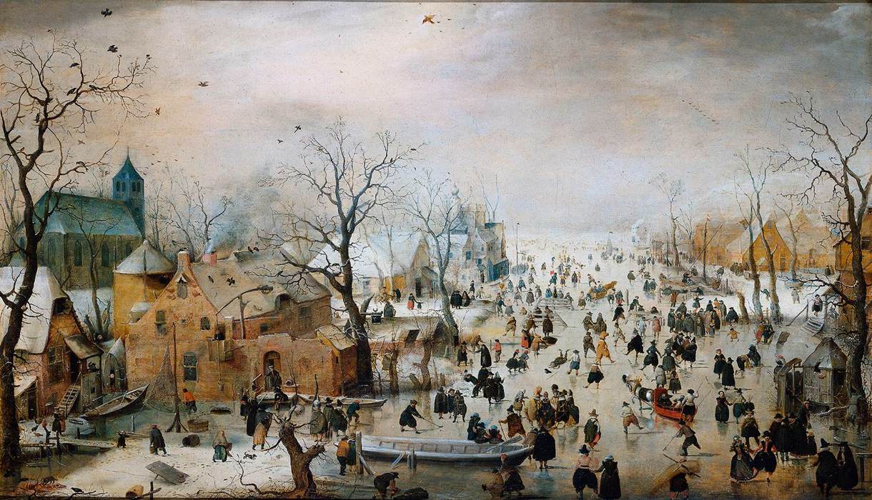 Winter Landscape with Skaters