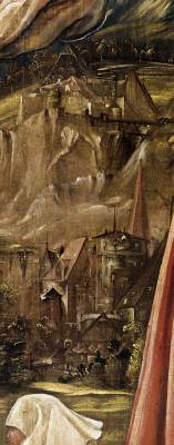 Christ on the Cross between Mary and St John (detail)