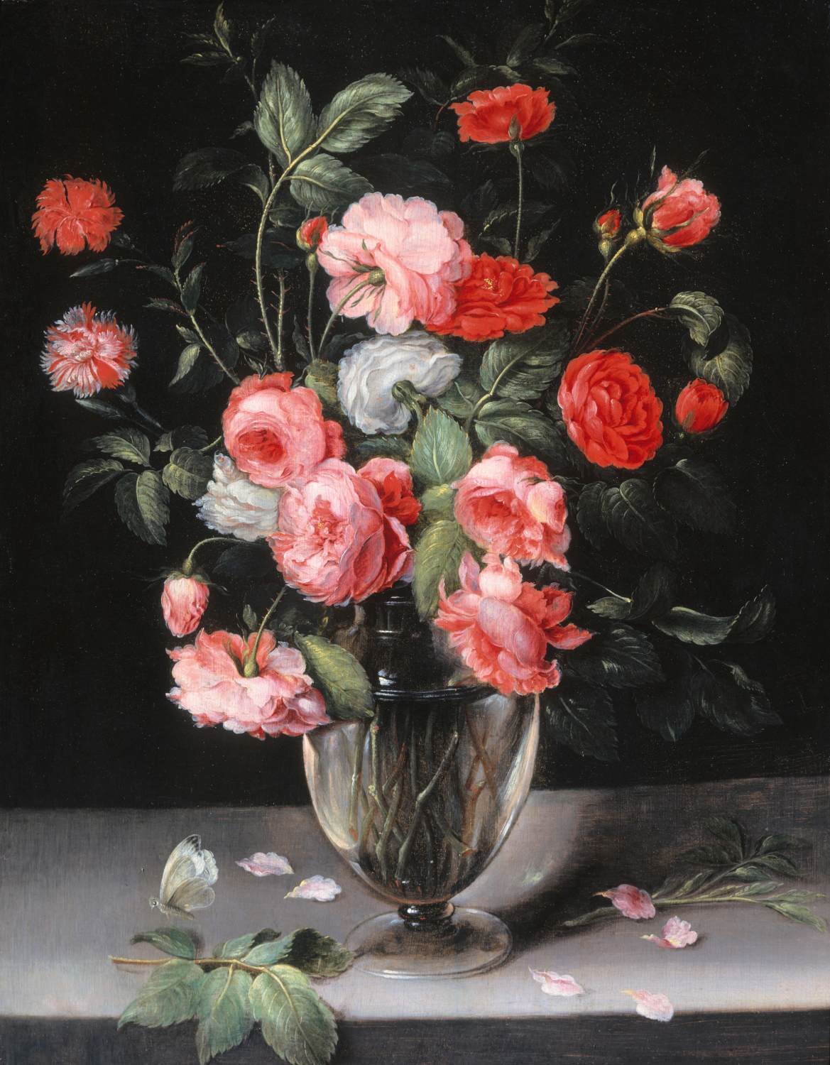 Still-Life with Flowers in a Glass Vase