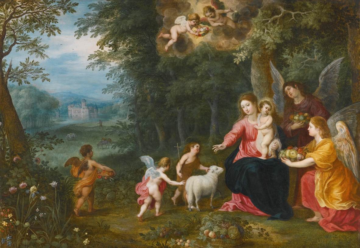 Virgin and Child with the Infant St John, Surrounded by Animals