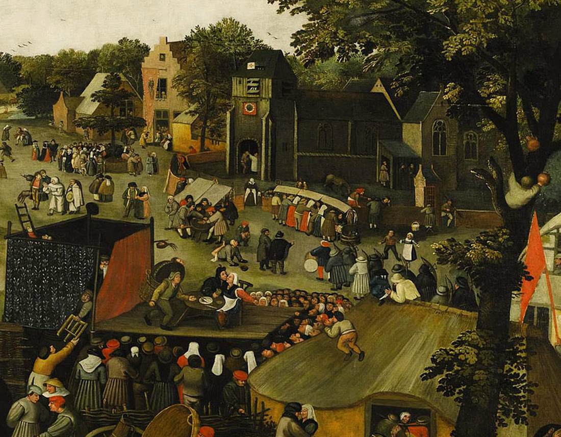 The Feast of St George with Theatre and Procession (detail)