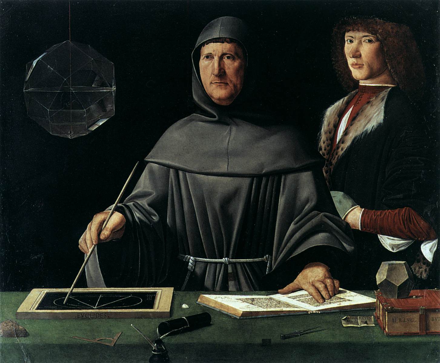 Portrait of Fra Luca Pacioli and an Unknown Young Man