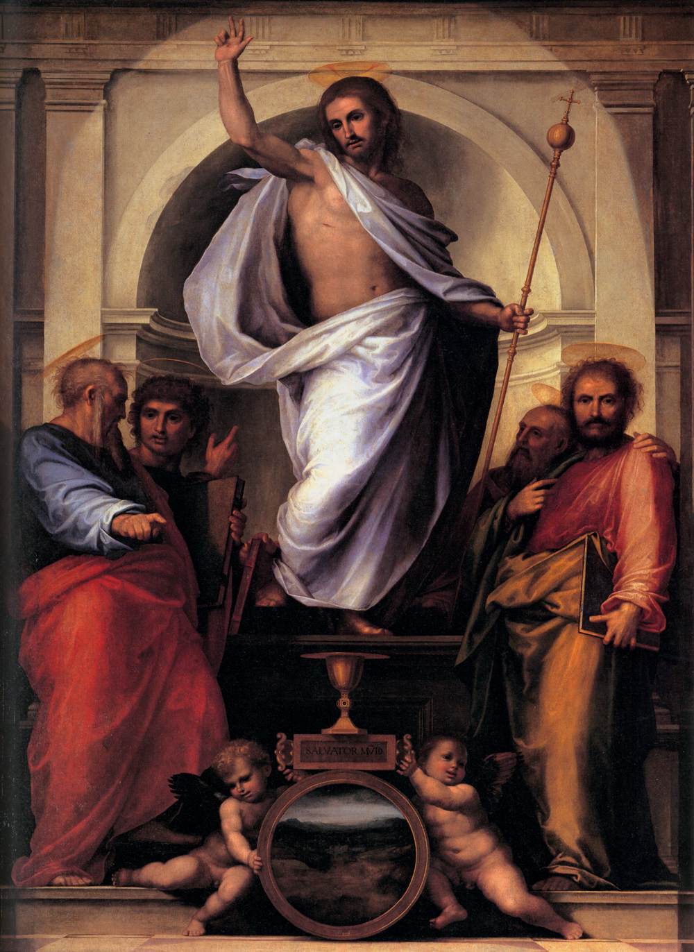 Christ with the Four Evangelists