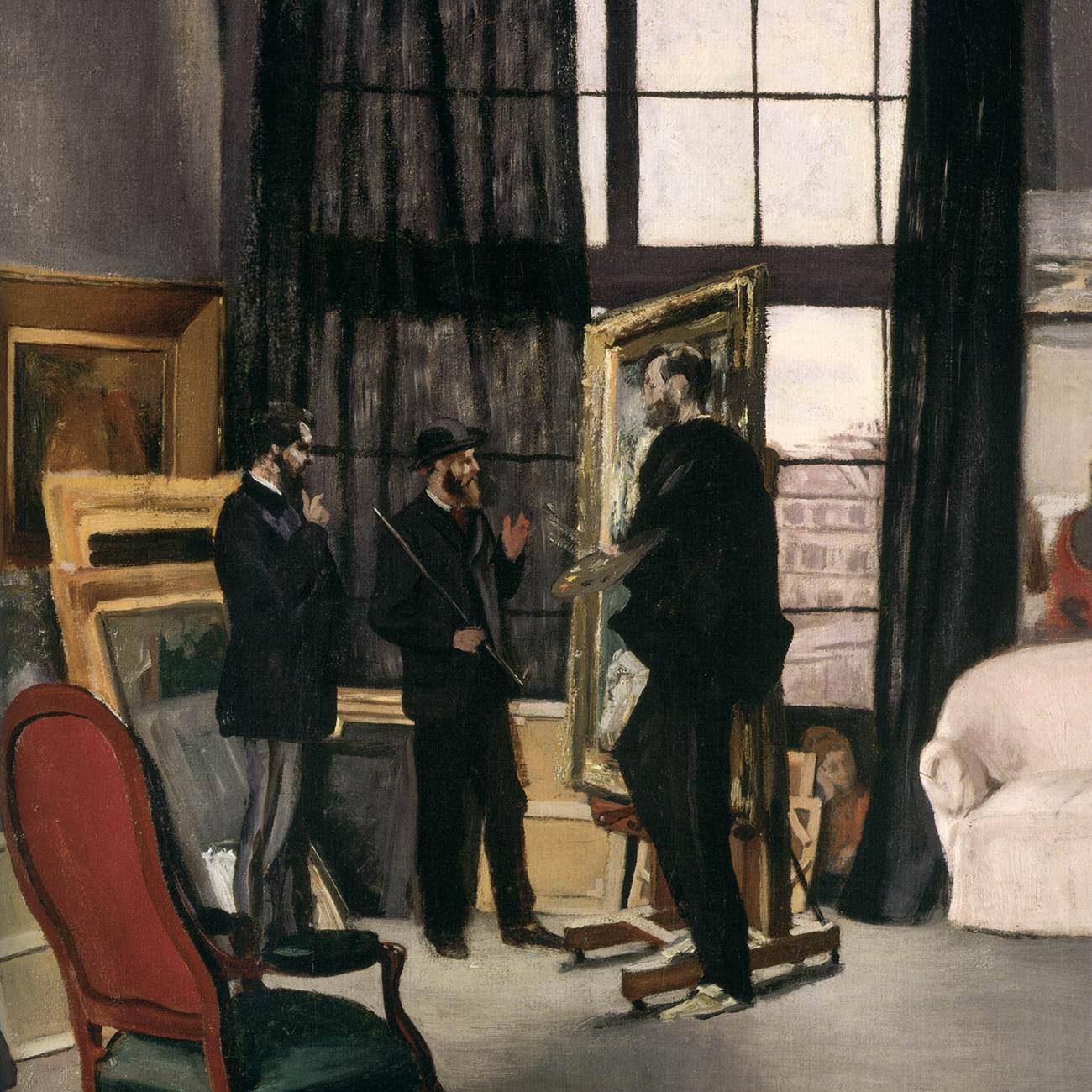 The Artist's Studio (detail)
