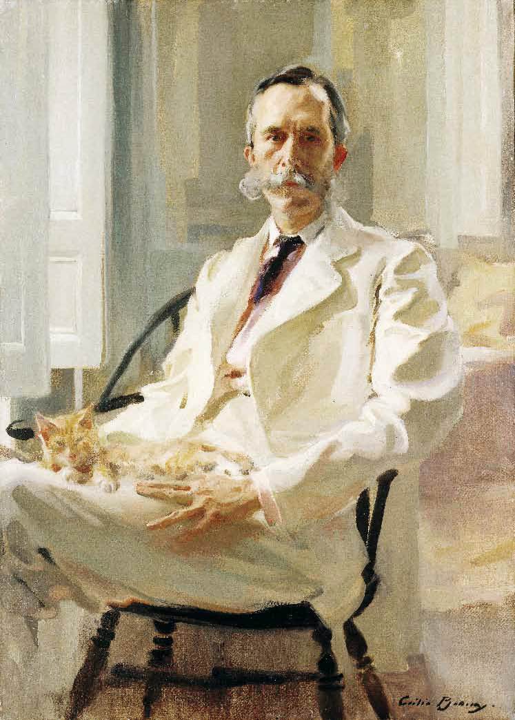 Man with a Cat (Henry Sturgis Drinker)