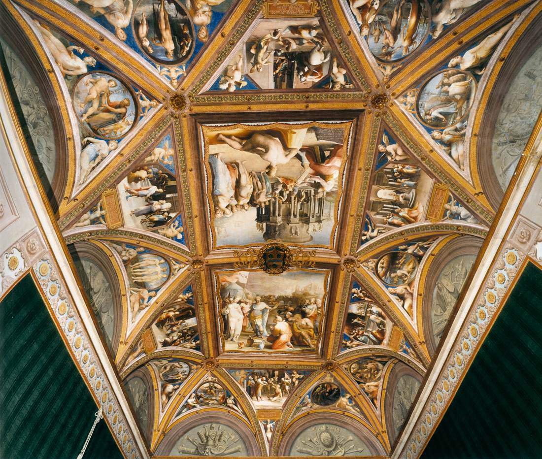 View of the ceiling vault