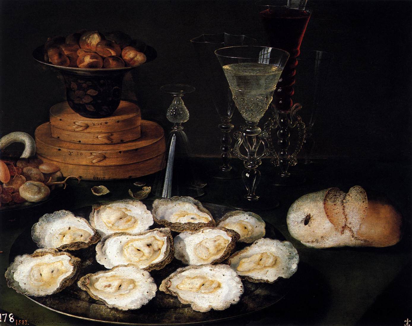 Breakfast Still-Life with Oysters