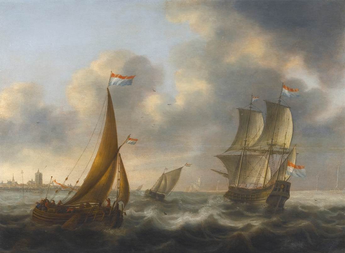 Dutch Ships in Choppy Waters