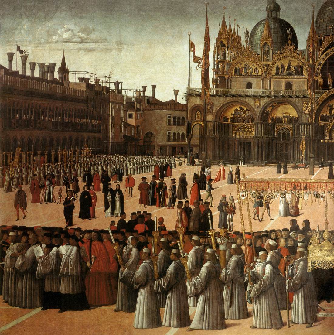 Procession in Piazza San Marco (detail)