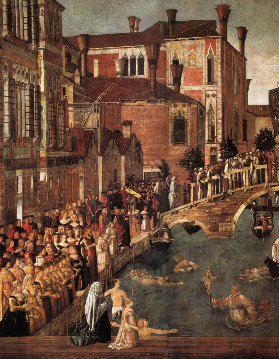 Miracle of the Cross at the Bridge of San Lorenzo (detail)