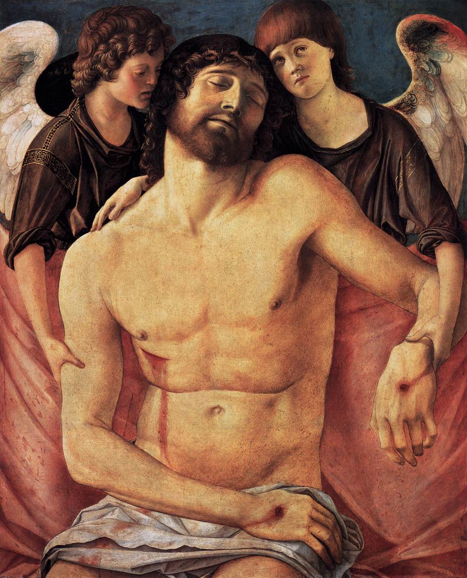 Dead Christ Supported by Two Angels