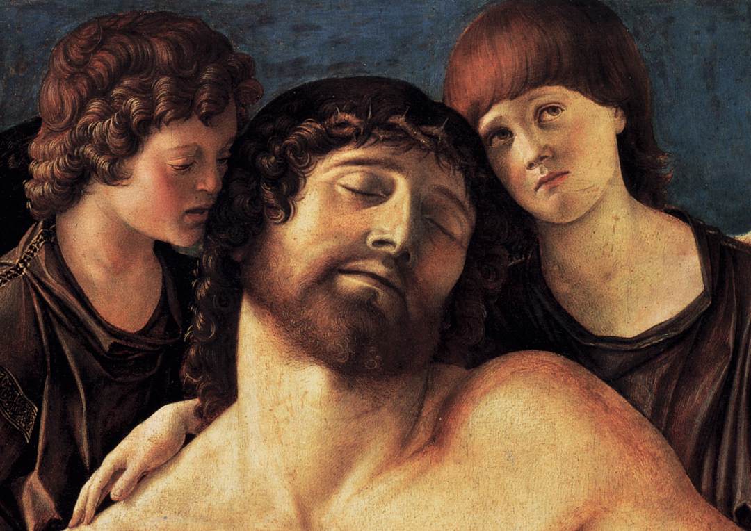 Dead Christ Supported by Two Angels (detail)
