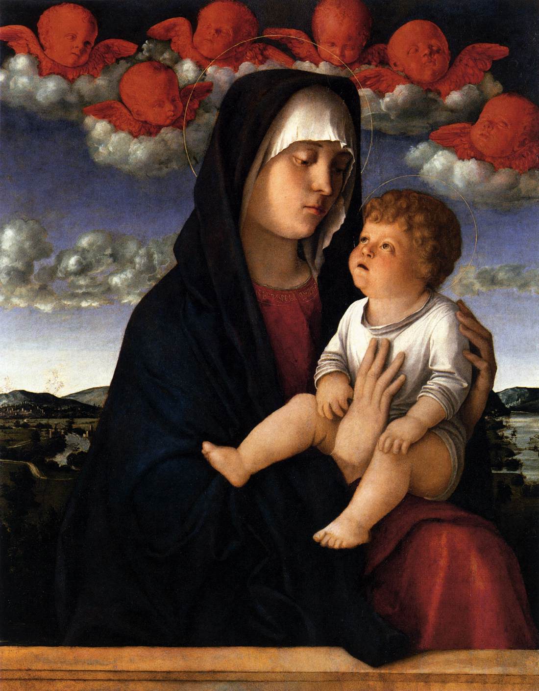 Madonna of Red Cherubs