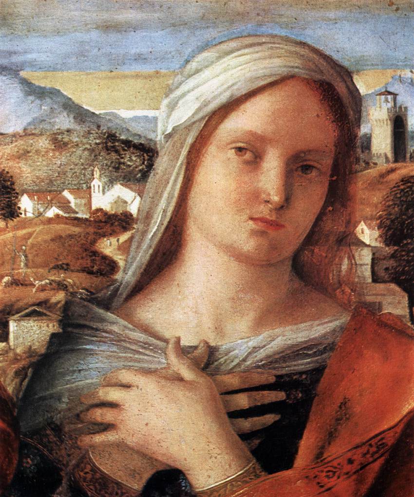 Madonna and Child with St John the Baptist and a Saint (detail)