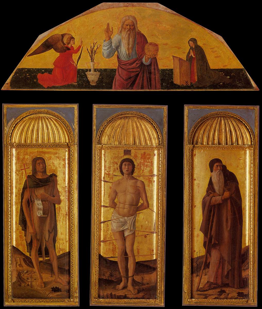 Triptych of St Sebastian
