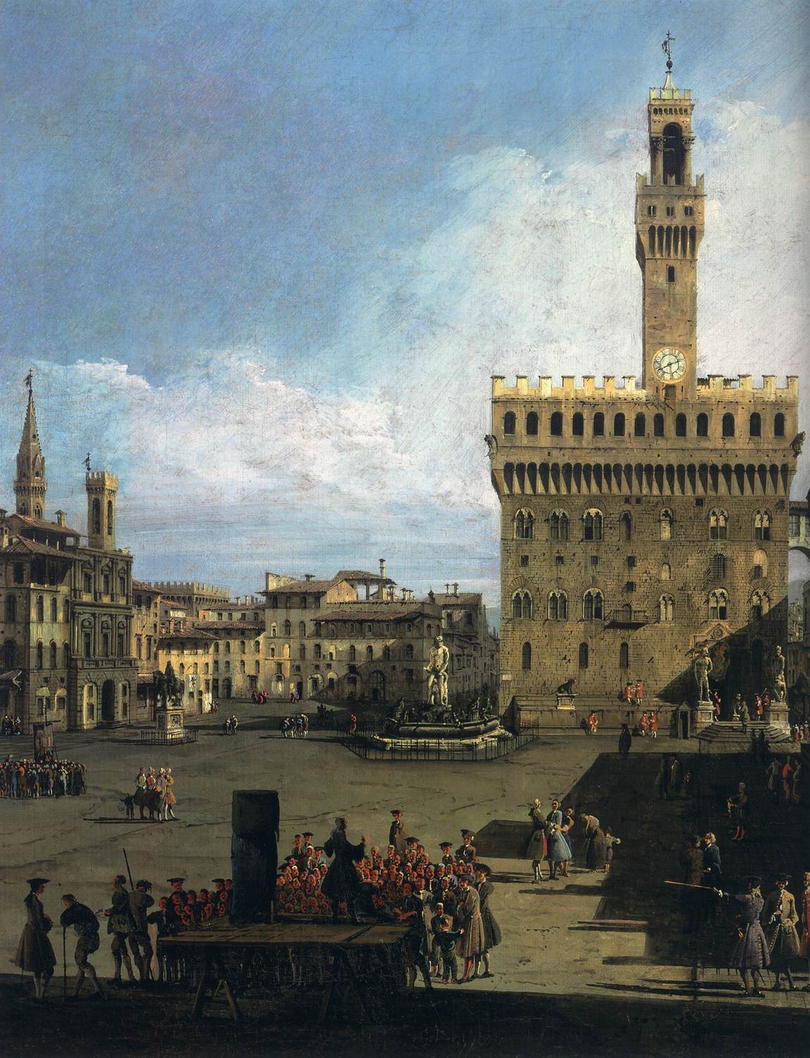 The Piazza della Signoria in Florence (detail)