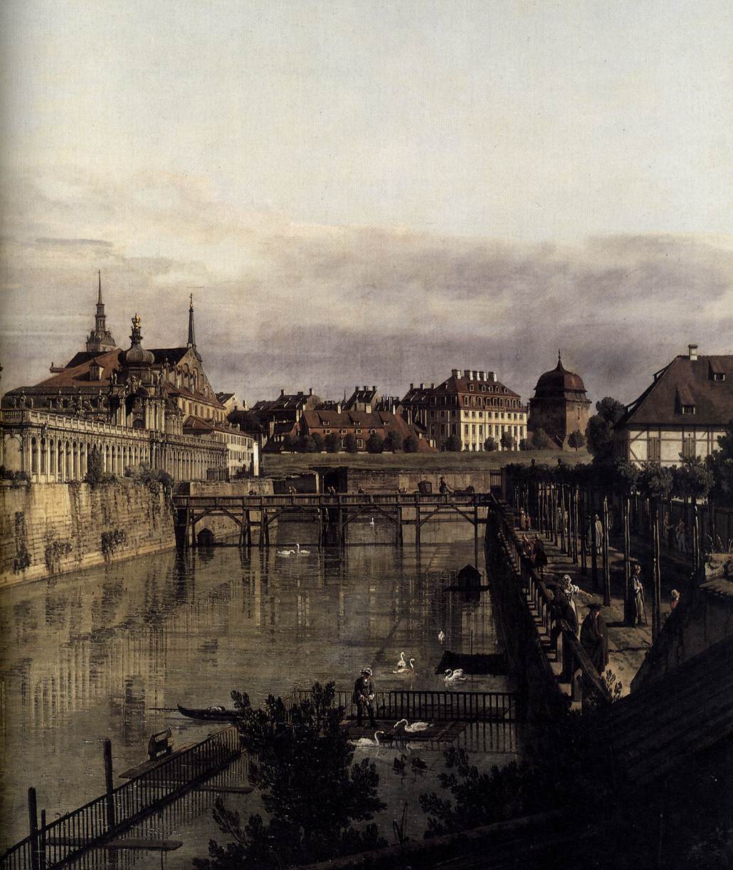 The Moat of the Zwinger in Dresden (detail)