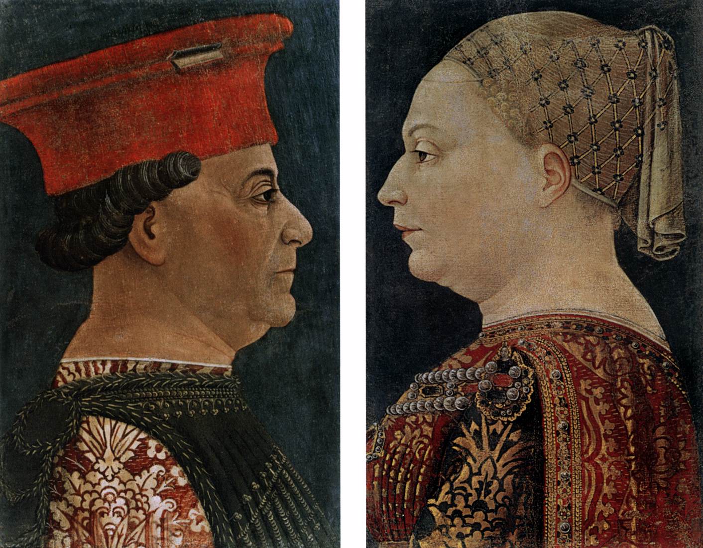 Portraits of Francesco Sforza and Bianca Maria Sforza