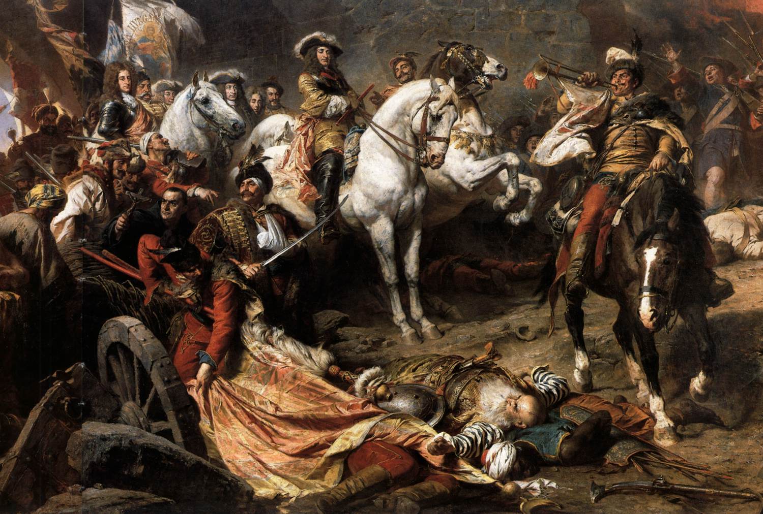 The Recapture of Buda Castle in 1686 (detail)