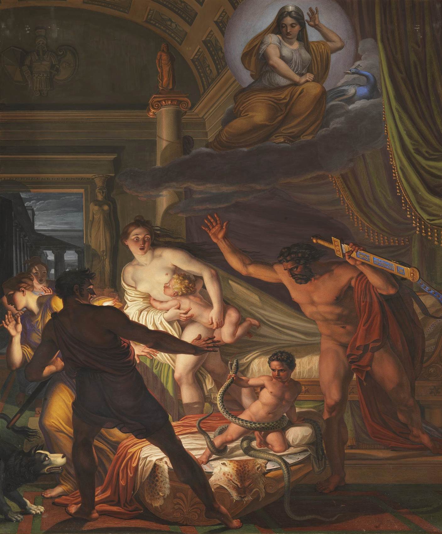 Hercules Strangles the Serpents