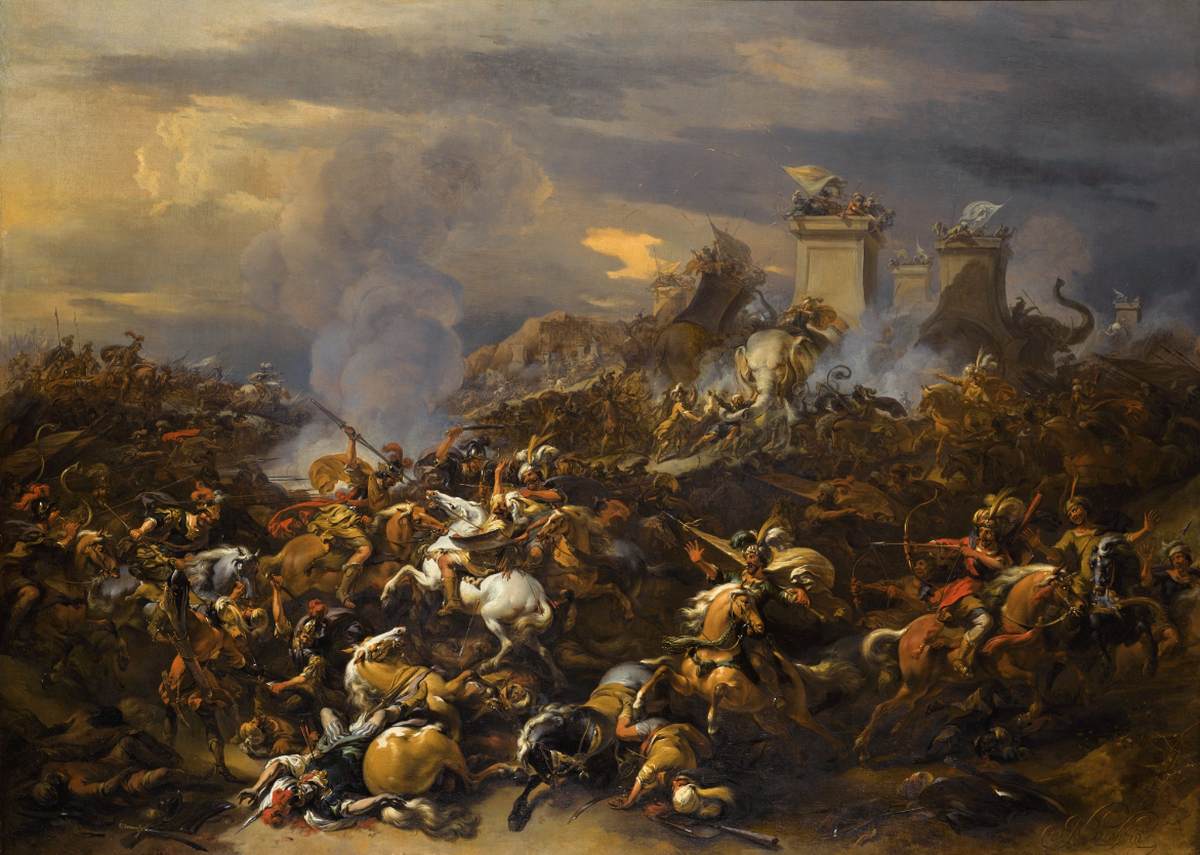 The Battle between Alexander and Porus