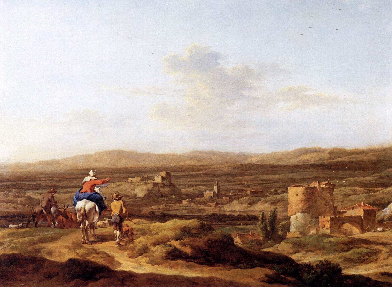 Italian Landscape with Mountain Plateau