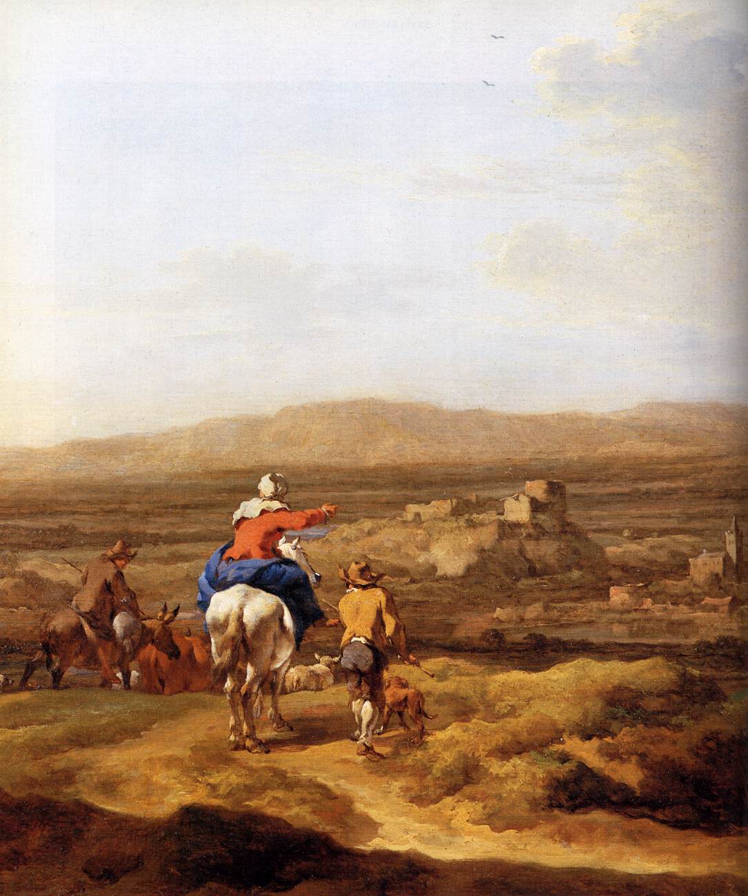 Italian Landscape with Mountain Plateau (detail)