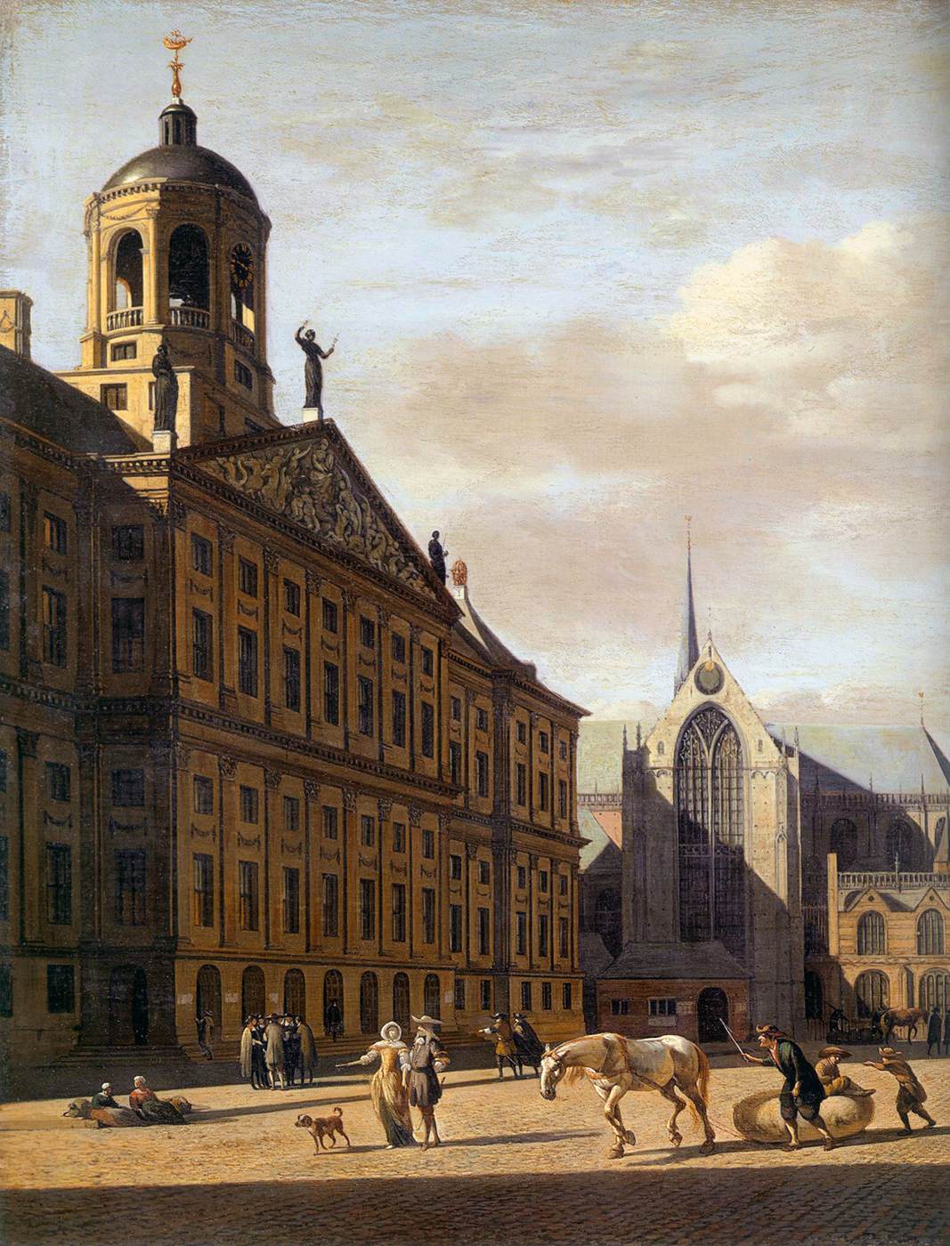 Amsterdam, Dam Square Looking North (detail)