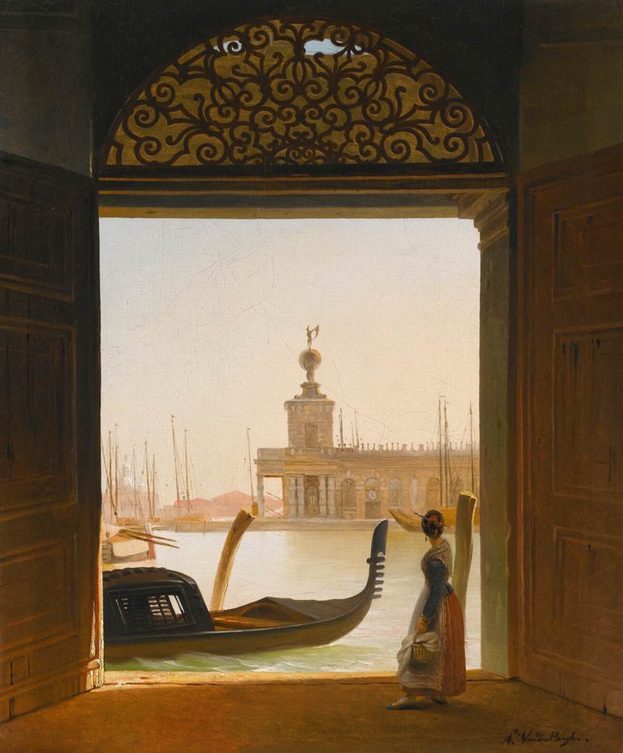View of the Dogana in Venice