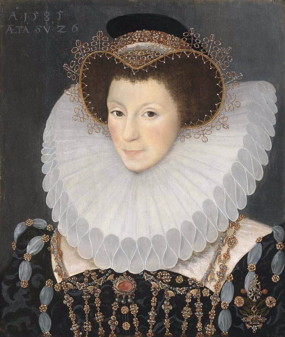 Portrait of a Noblewoman in a Cartwheel Ruff