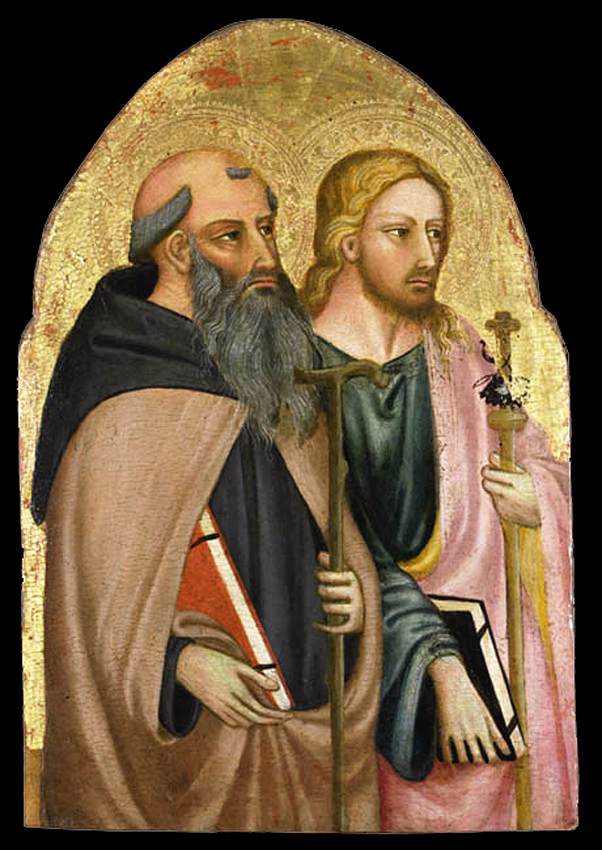 St Anthony Abbot and the Apostle St James the Greater.