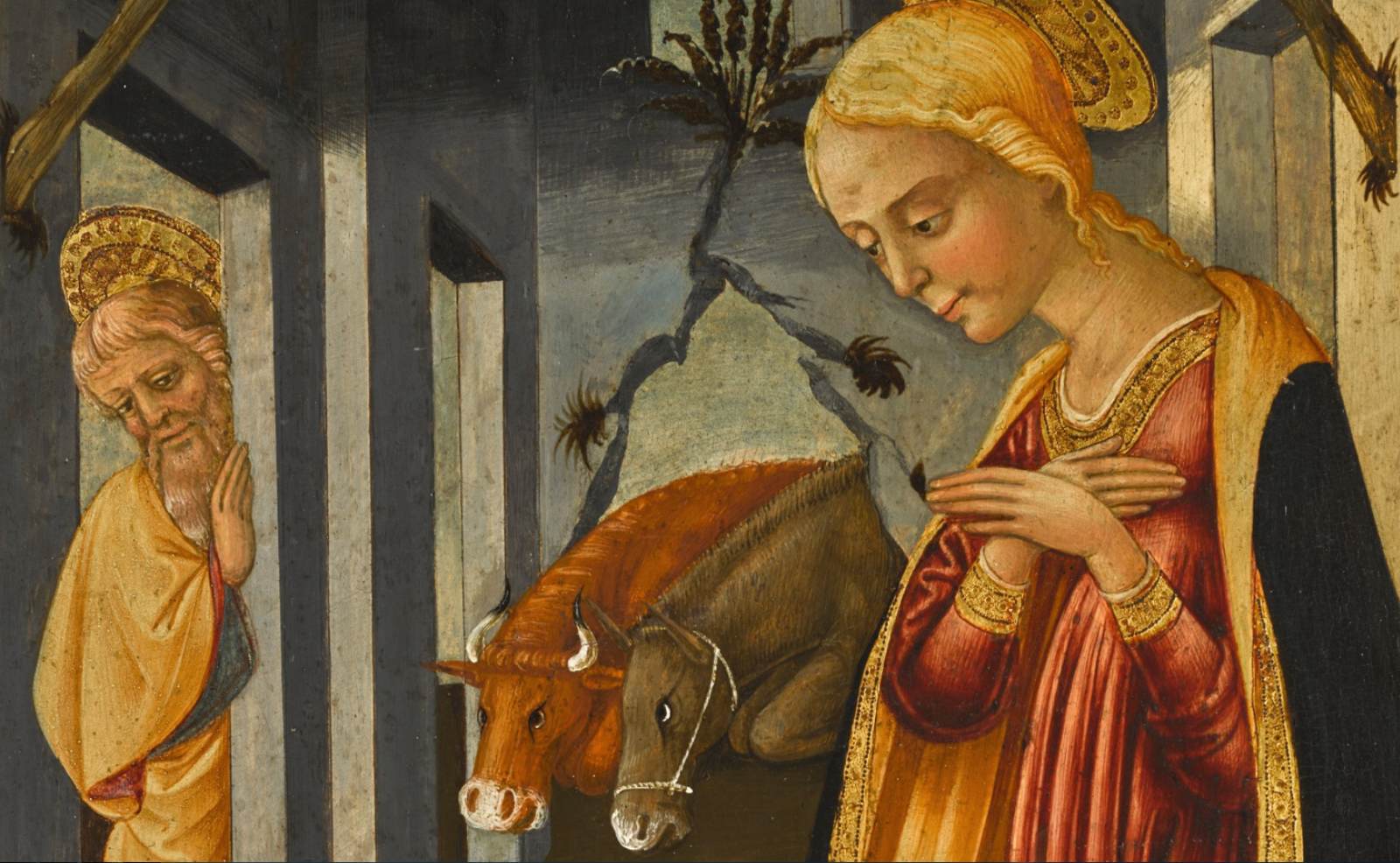 Adoration of the Christ Child with the Young St John the Baptist (detail)