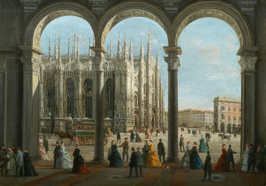 View of Milan Cathedral from the Colonnade