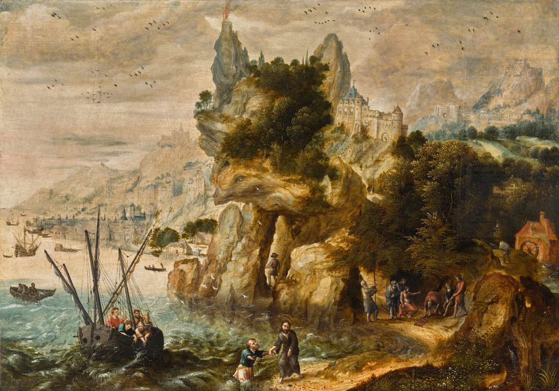 Extensive Coastal Landscape with the Calling of St Peter