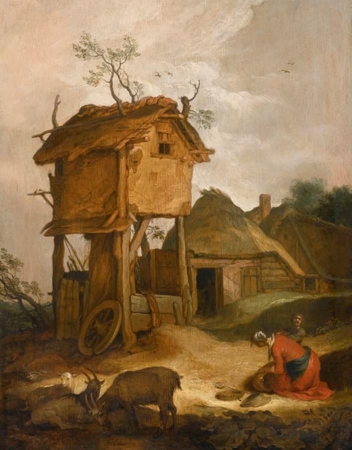 Farmyard with Dovecote