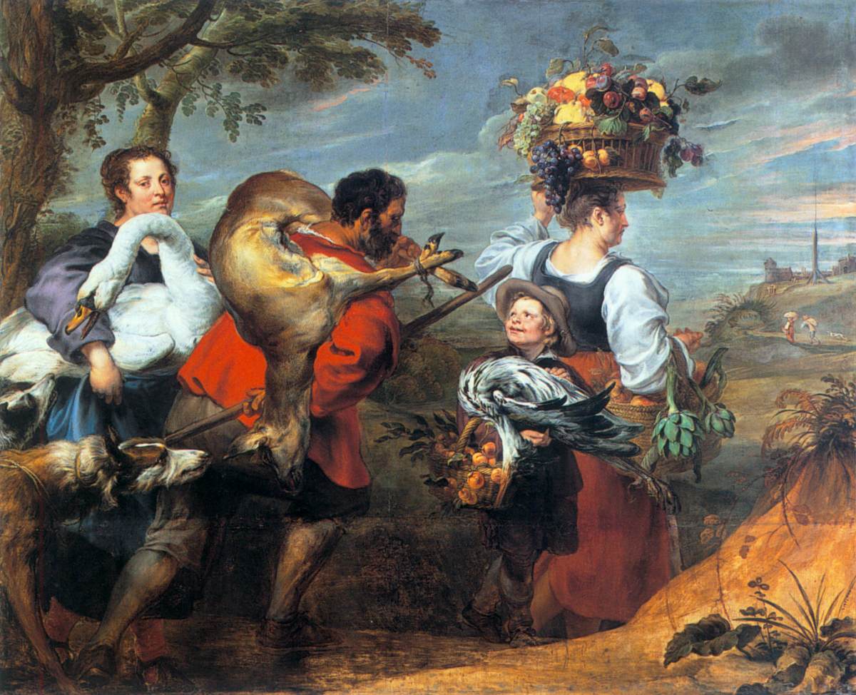 Peasants on the Way to the Market