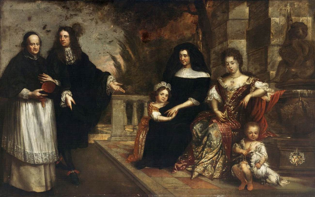 Family Group in a Garden