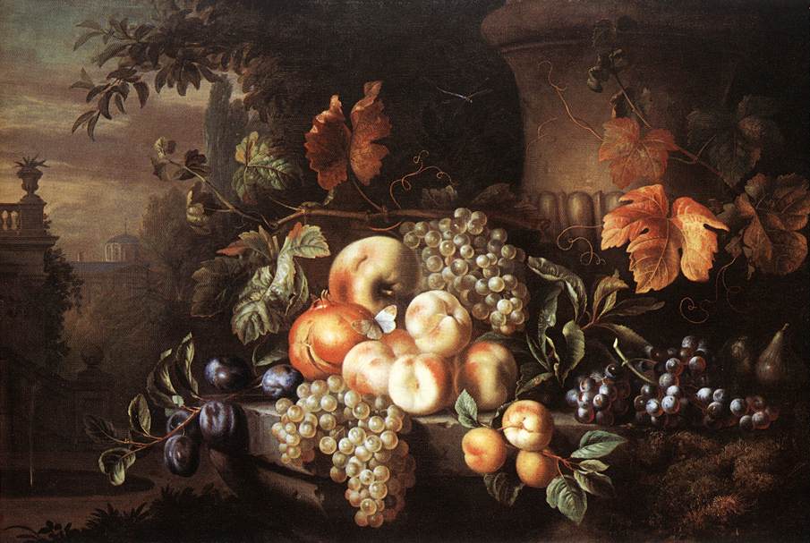 Fruit-piece with Stone Vase
