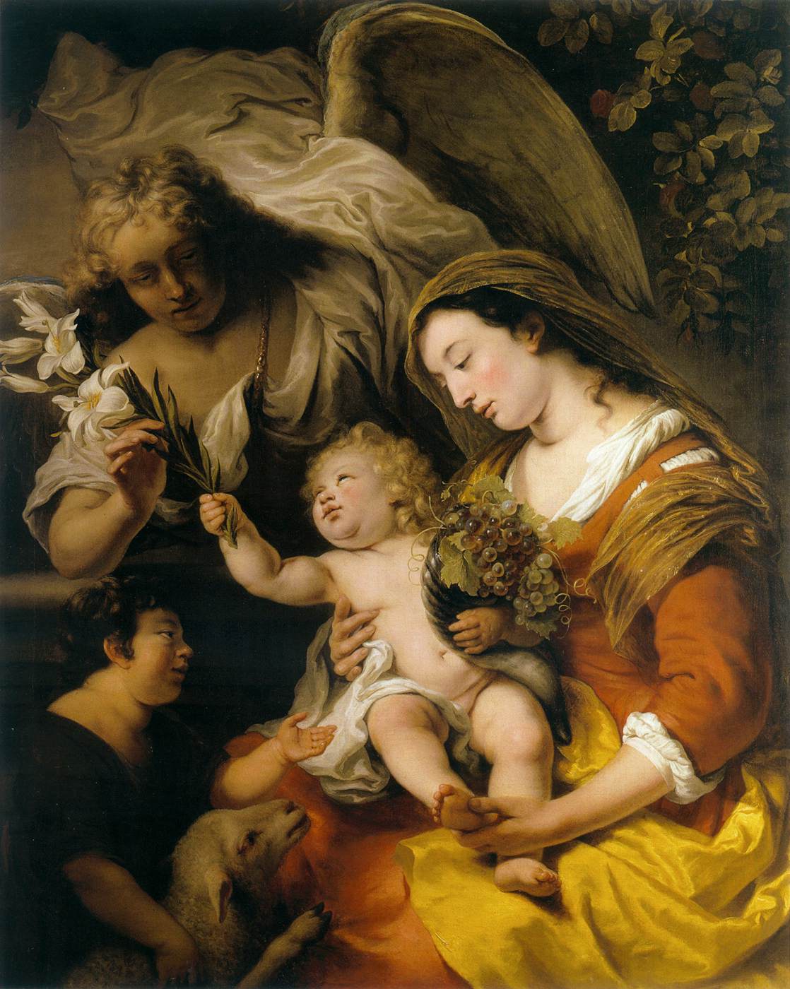 Virgin and Child with the Infant St John the Baptist and Gabriel