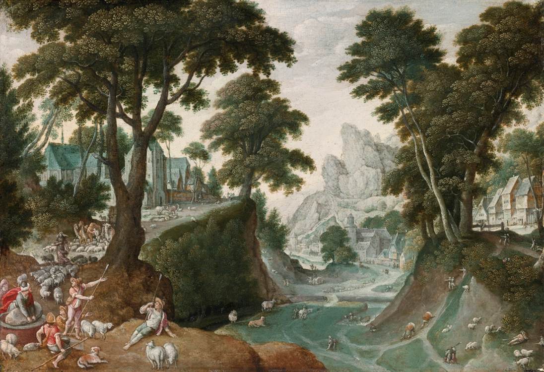 Mountainous Landscape with the Return of Jacob from Canaan
