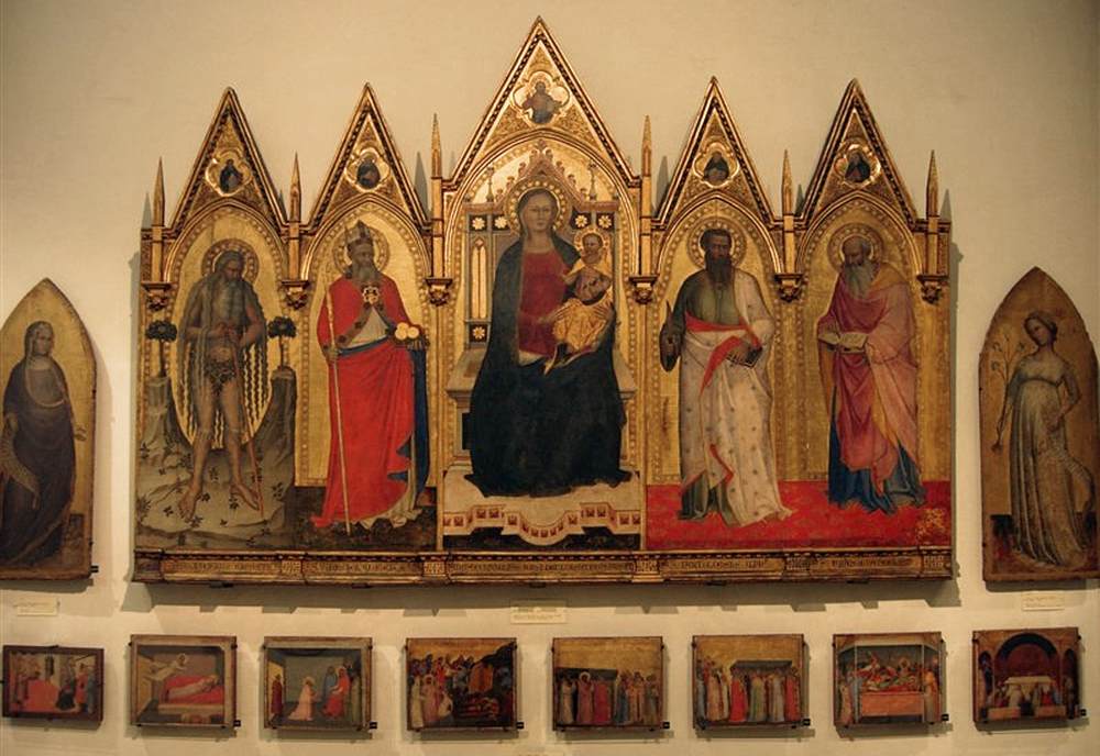 Polyptych of Madonna, Child and Four Saints